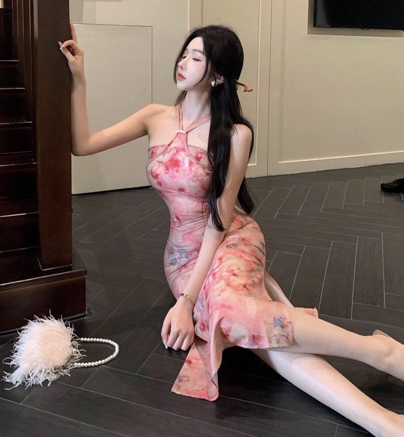 诱人网红情趣连衣裙写真