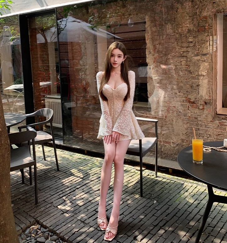 丰满御姐情趣连衣裙私拍