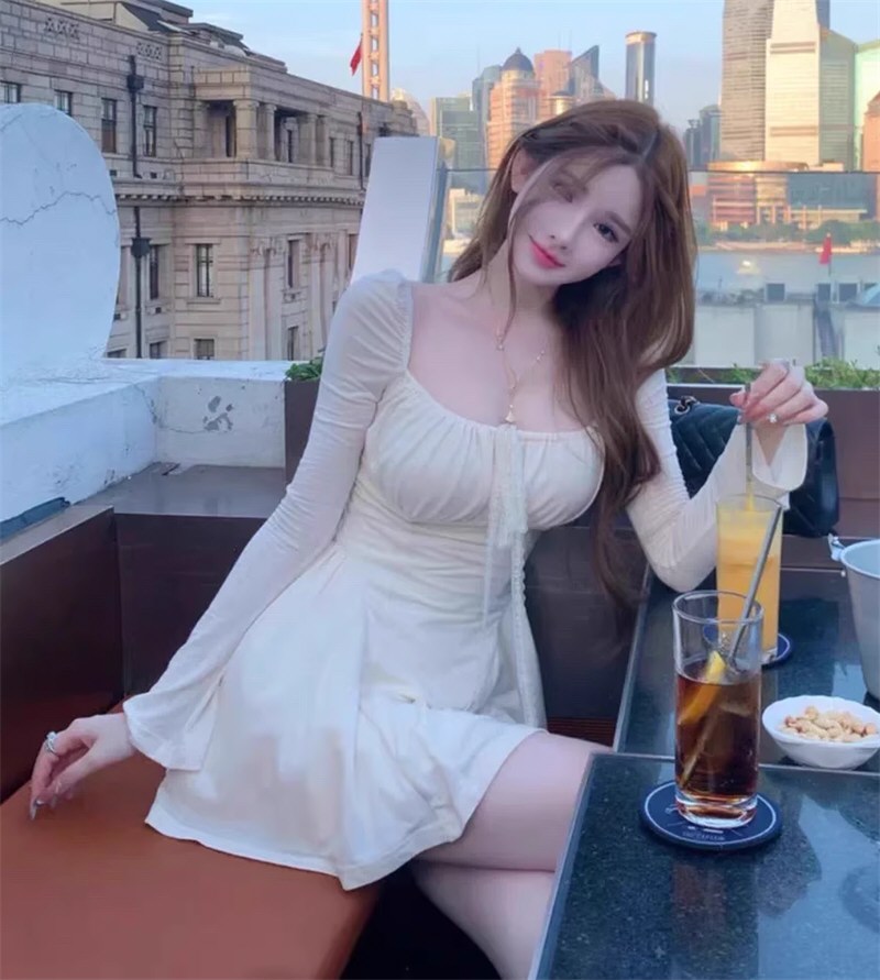 极品美女性感连衣裙照片