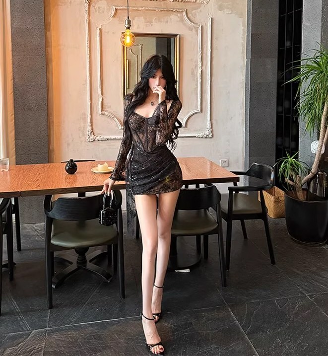 极品美女性感连衣裙照片