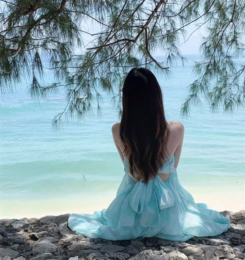 美丽嫩模性感连衣裙原图