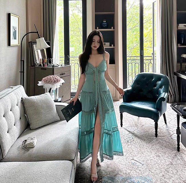 美丽网红性感连衣裙照片