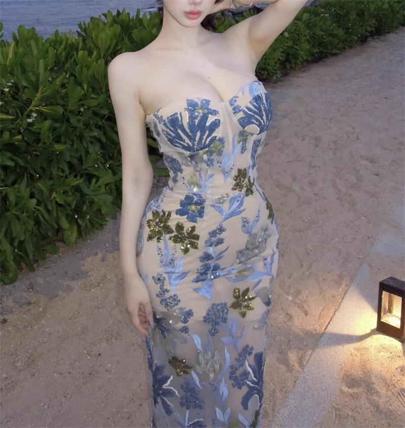 漂亮网红性感连衣裙原图