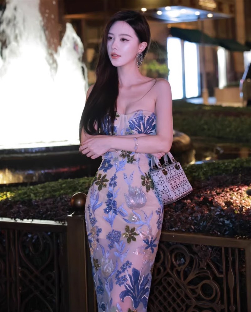 漂亮网红性感连衣裙原图