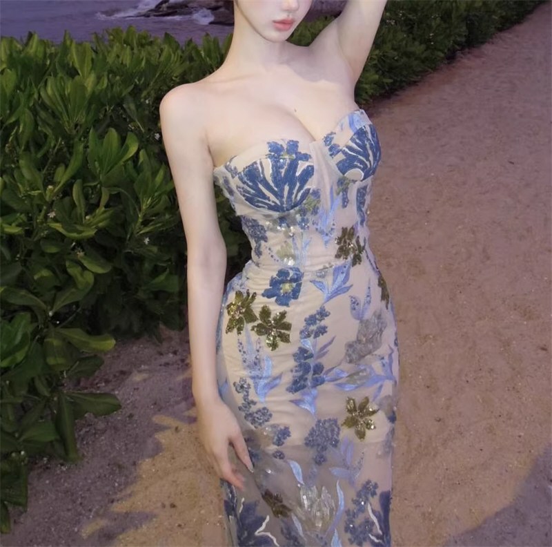 漂亮网红性感连衣裙原图