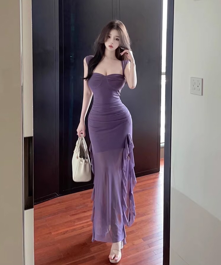 性感网红性感连衣裙私拍