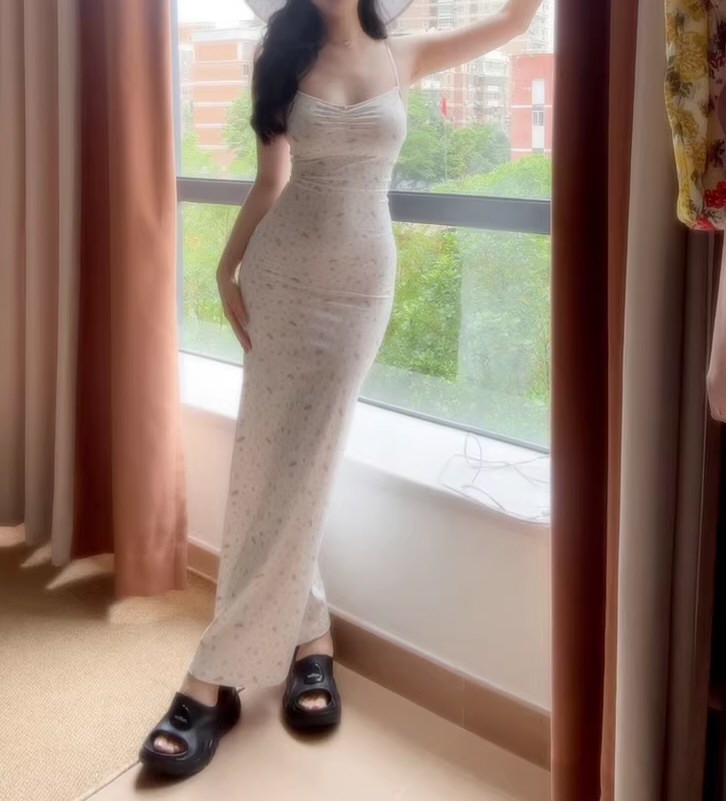 美貌美人性感连衣裙照片