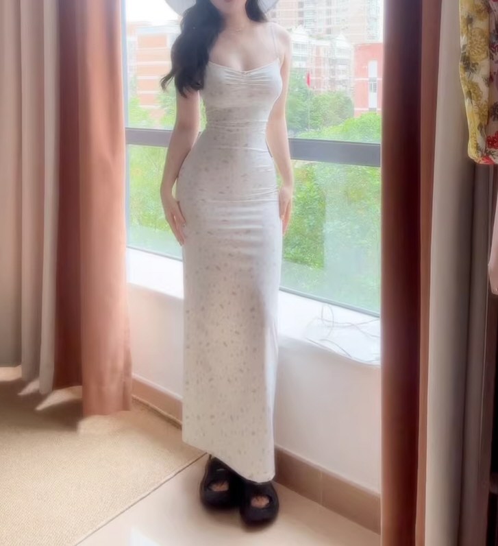 美貌美人性感连衣裙照片