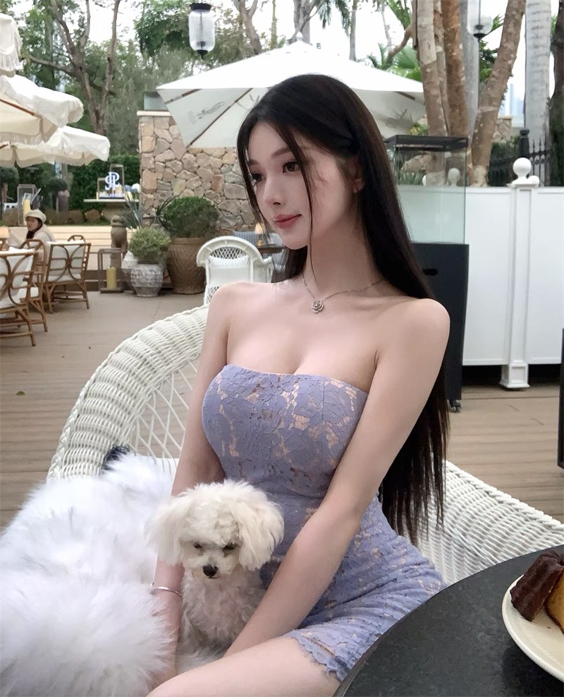 靓丽淘女郎性感连衣裙原图福利