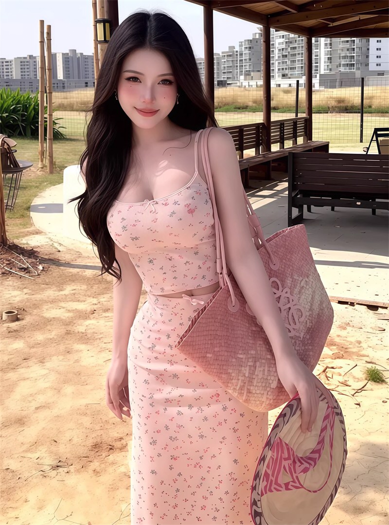 白嫩尤物性感连衣裙相册