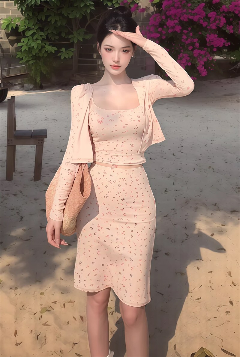 白嫩尤物性感连衣裙相册