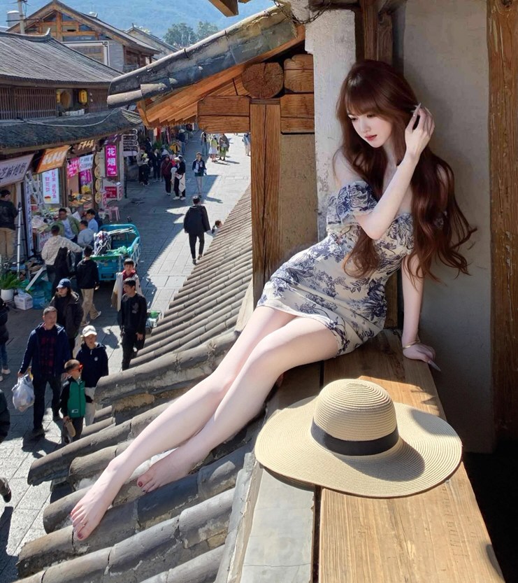 妩媚网红性感连衣裙私拍套图