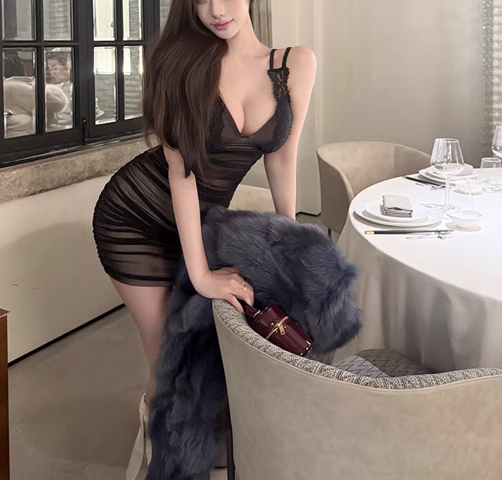 性感网红紧身连衣裙原图福利