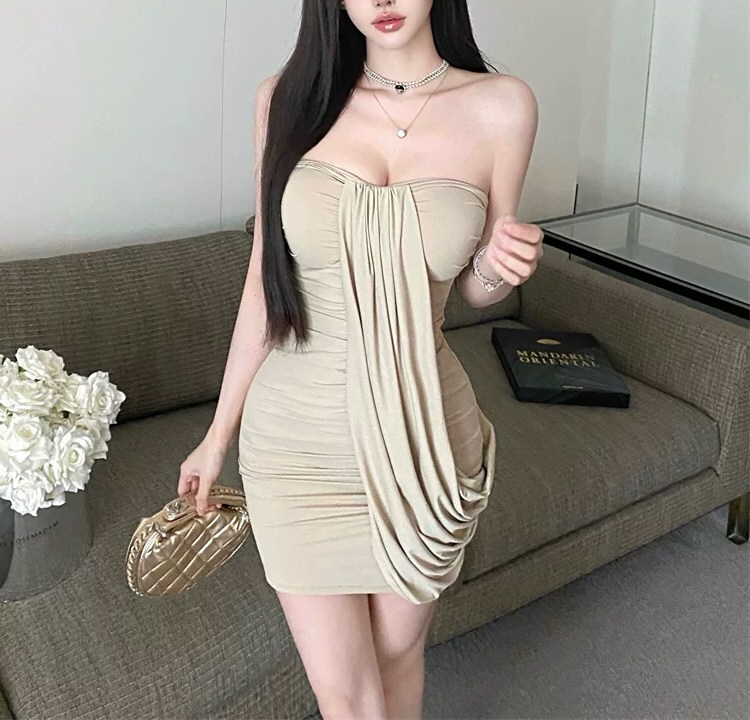 漂亮嫩模性感连衣裙原图福利