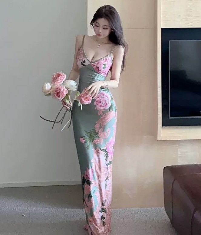 美貌网红性感连衣裙套图