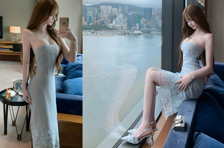 美丽淘女郎性感连衣裙照片原图
