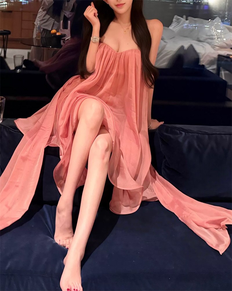 丰腴美女性感连衣裙原图