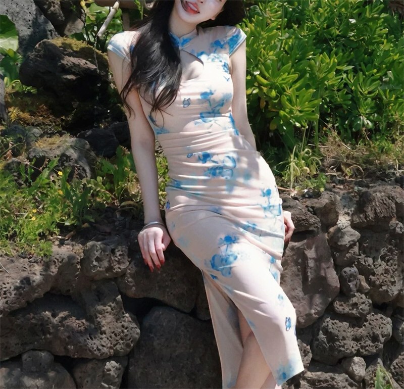 妖艳网红性感连衣裙原图