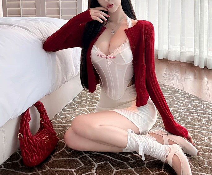 诱人美女性感连衣裙私拍