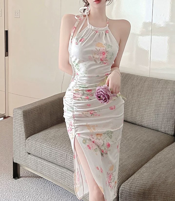 靓丽女神性感连衣裙照片