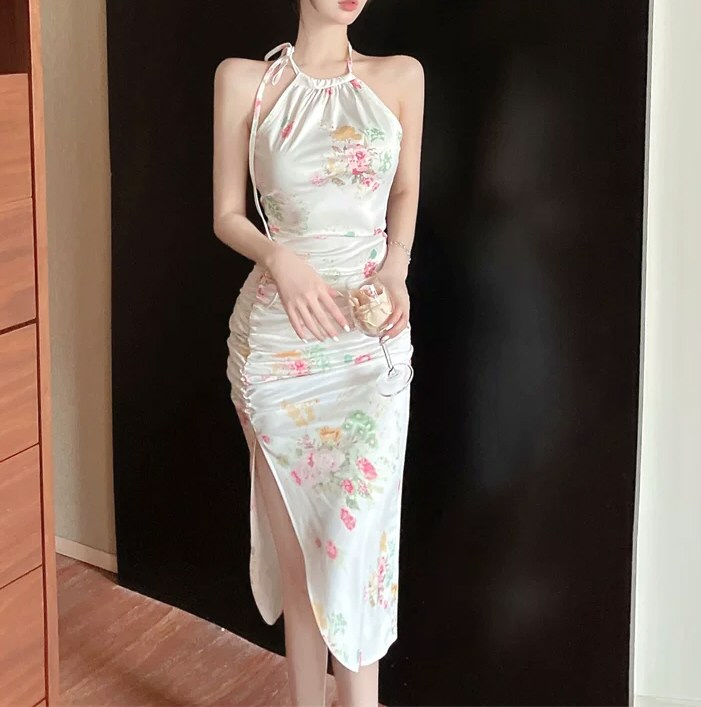 靓丽女神性感连衣裙照片