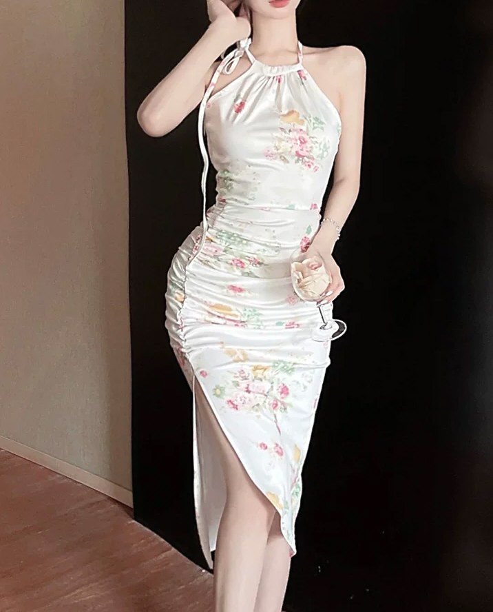 靓丽女神性感连衣裙照片