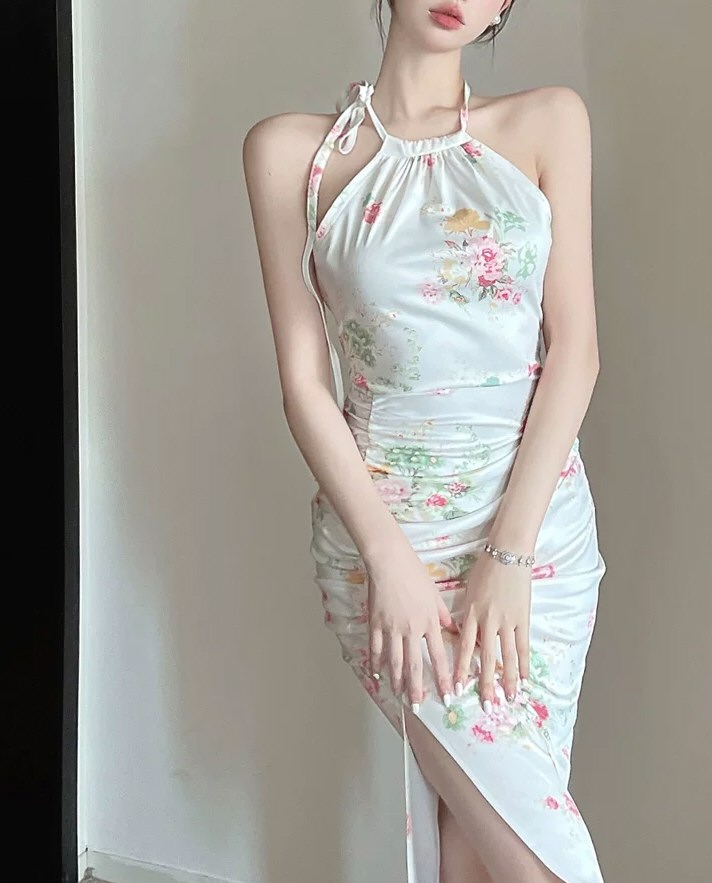 靓丽女神性感连衣裙照片