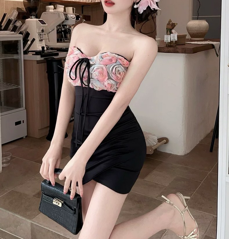 靓丽软妹性感连衣裙私拍
