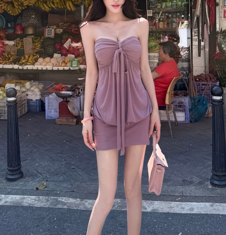 极品美女性感连衣裙原图照片
